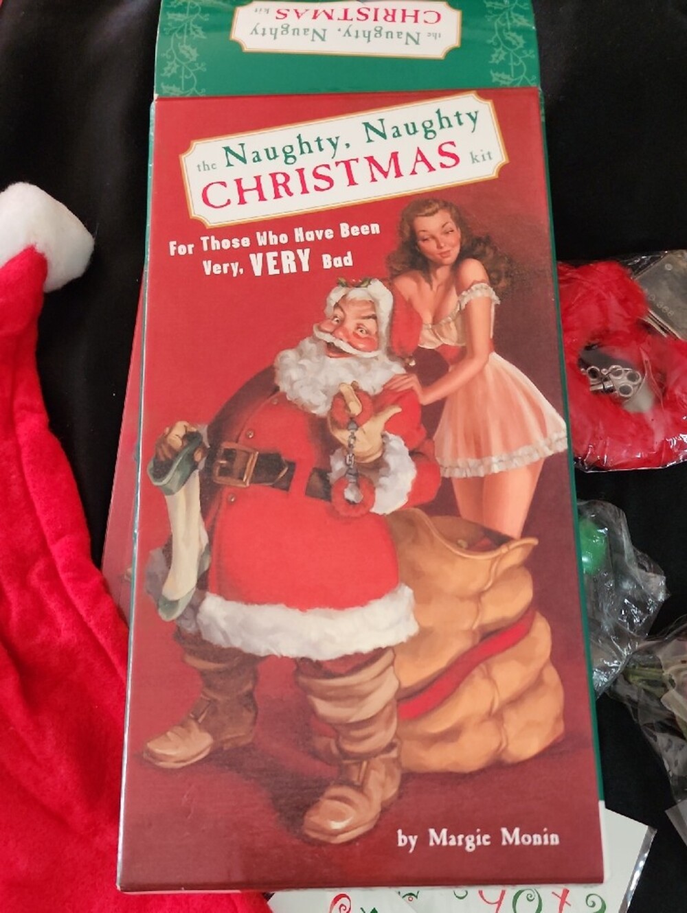 Naughty CHRISTMAS KIT - BOOK and Handcuffs Included